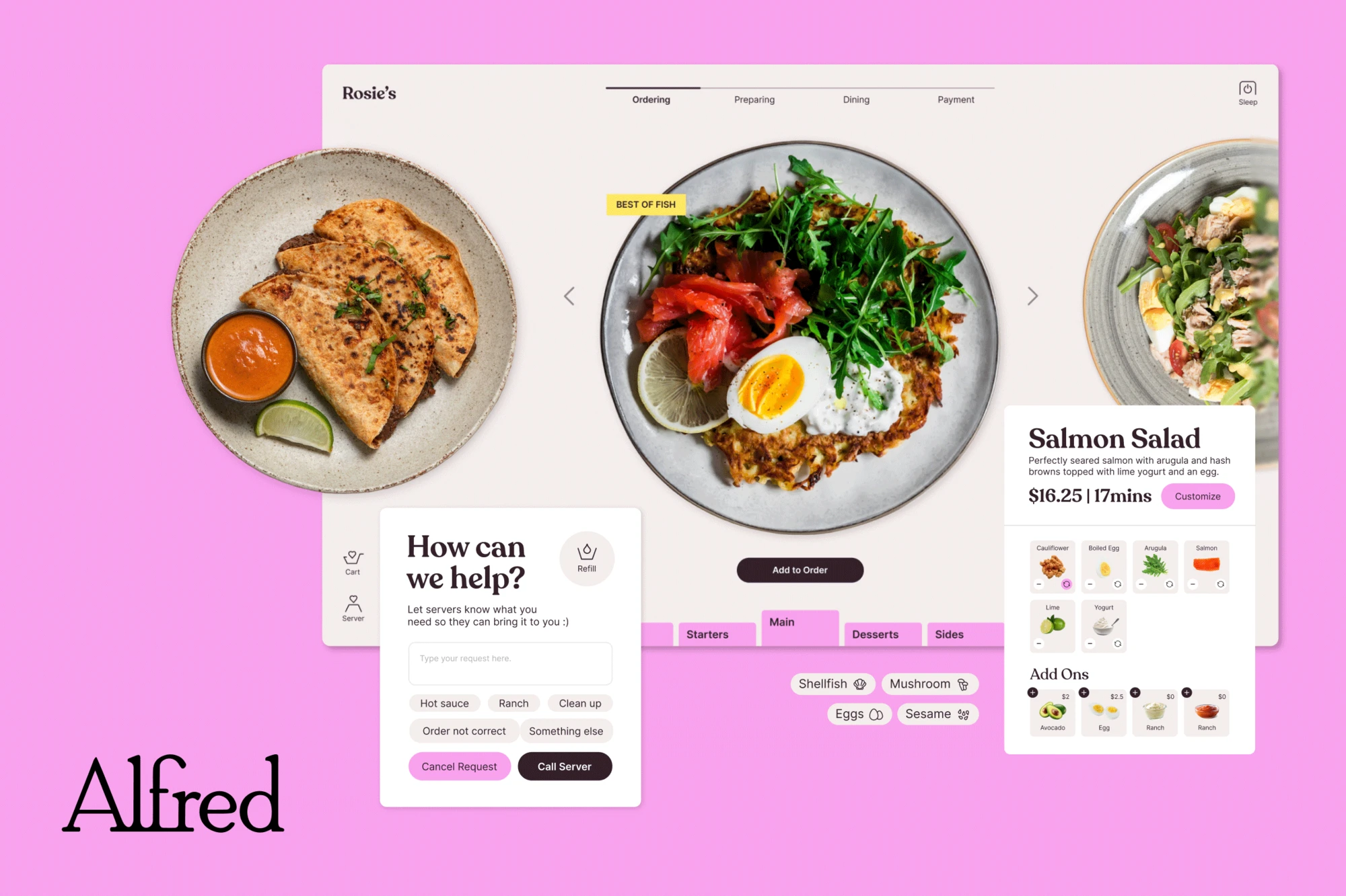 Alfred - Ordering System via Smart Tables