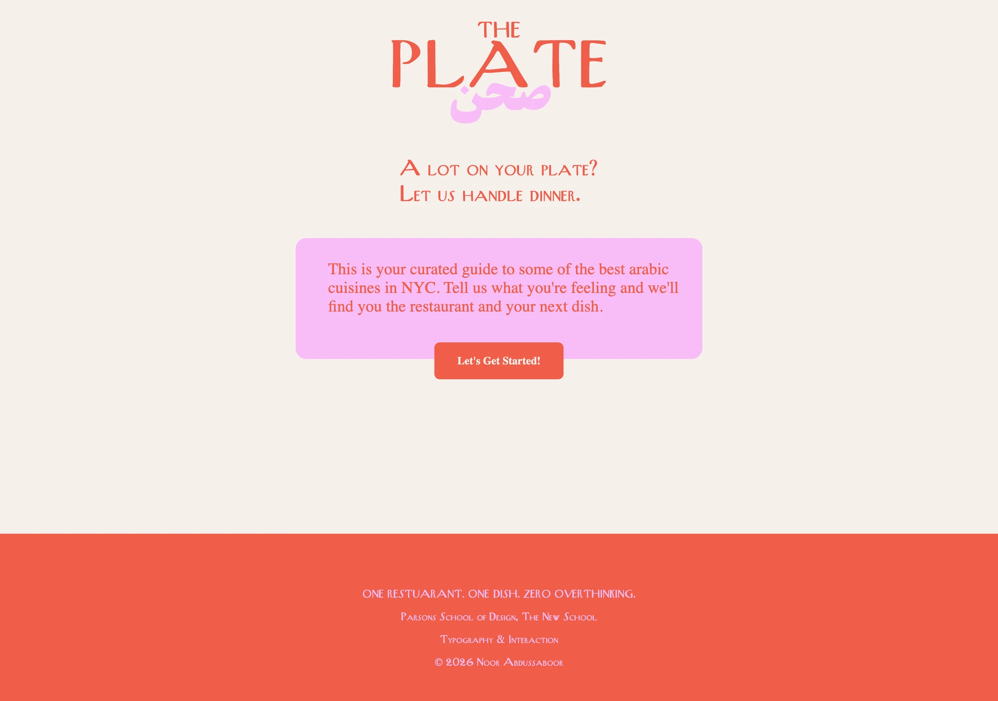 The Plate