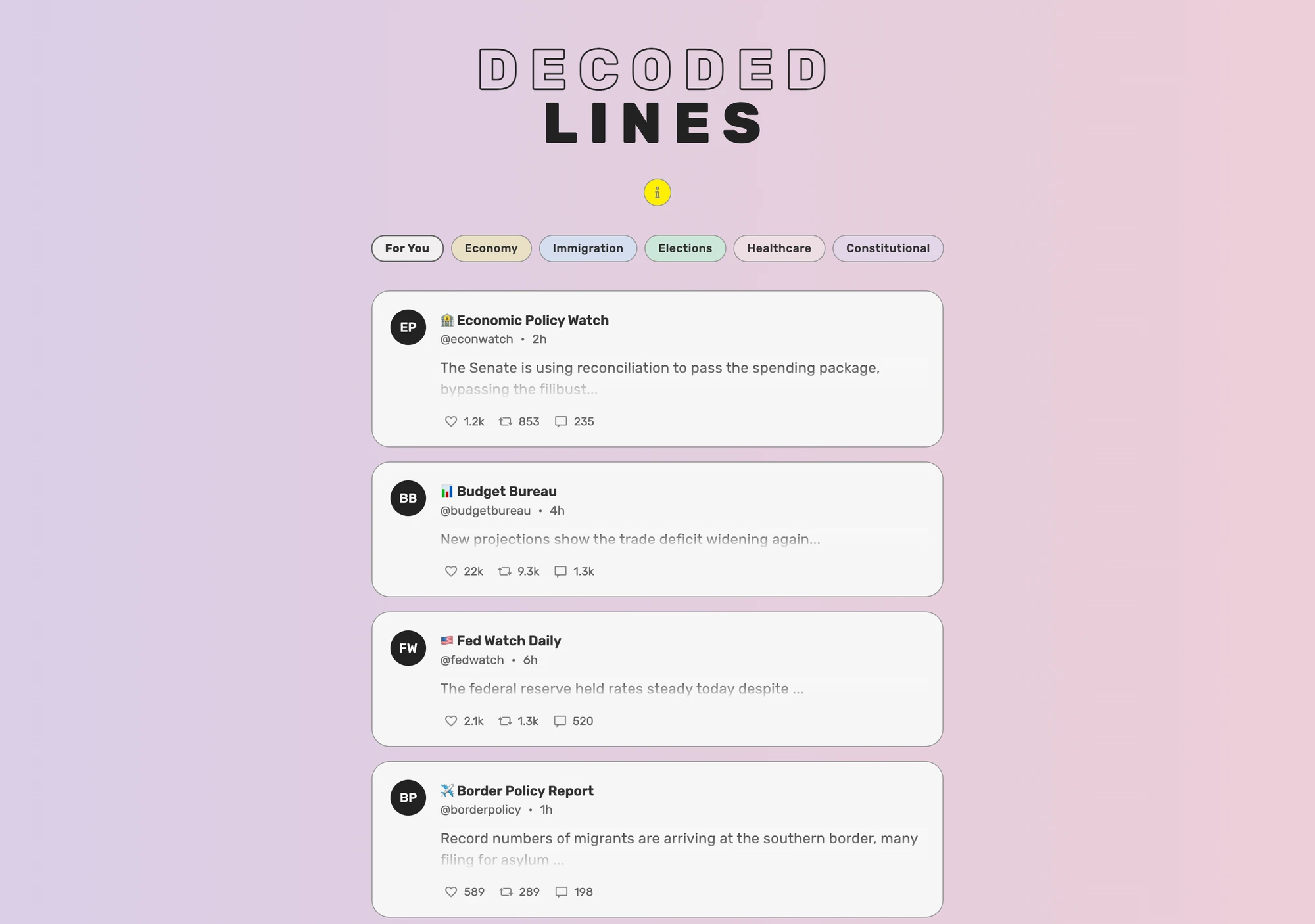 Decoded Lines