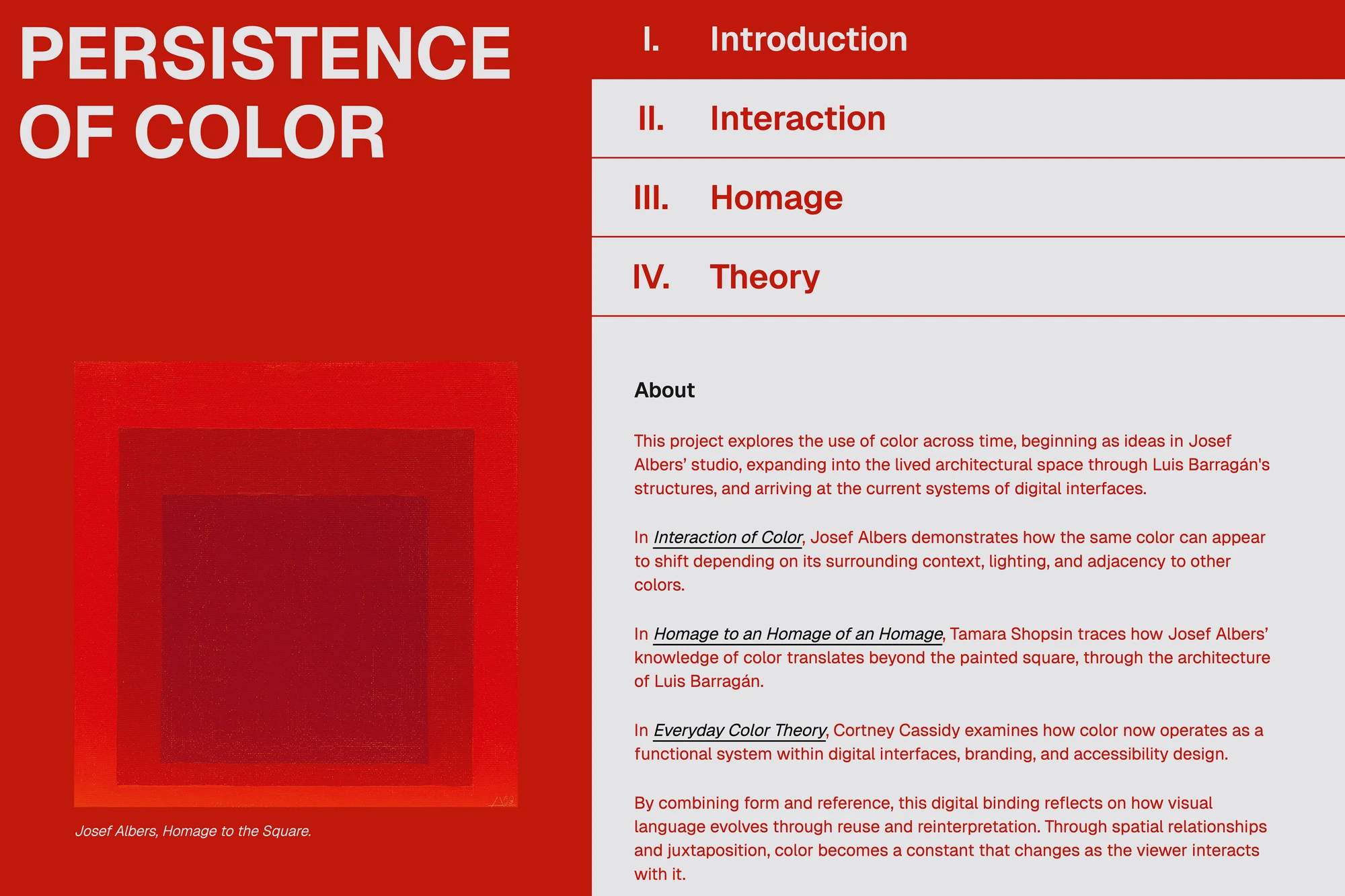 Persistence of Color