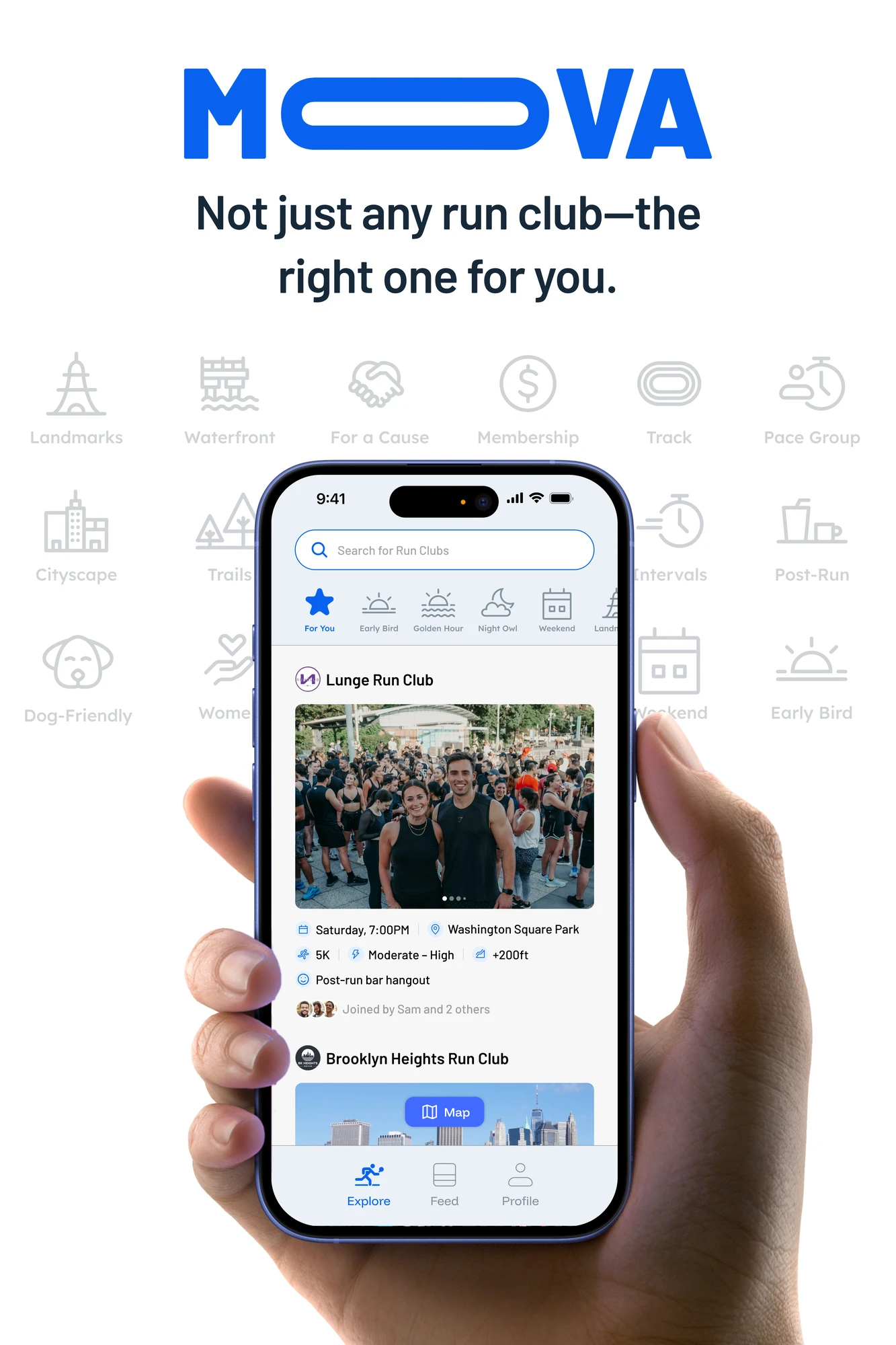 MOVA: Find Your Run Club, Your Way