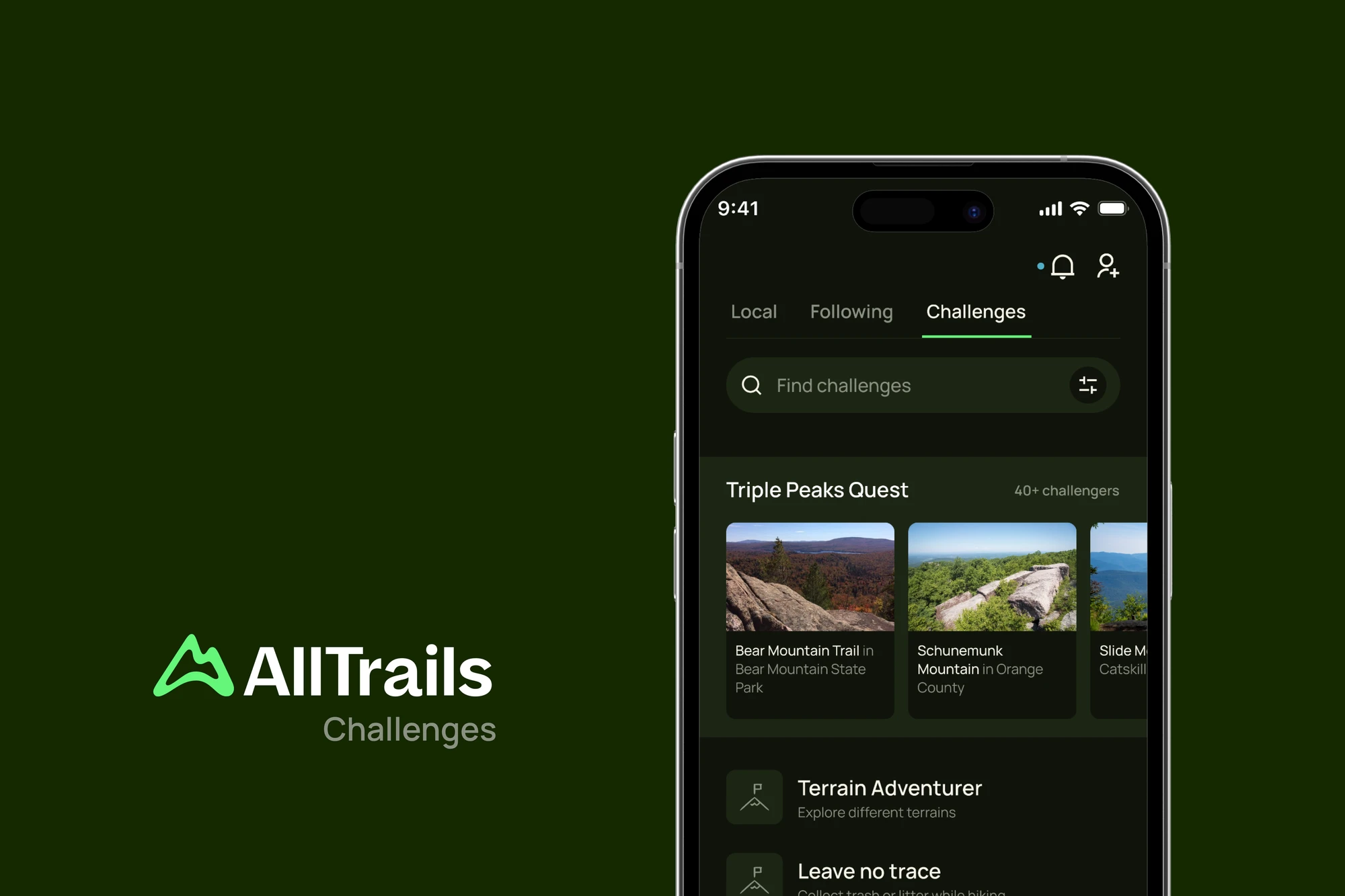 “Challenges” Feature for AllTrails